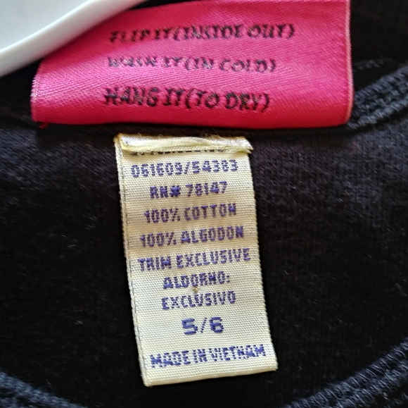 Hip Together Santa Rocks Black Dress Size 5/6 - Picture 4 of 5